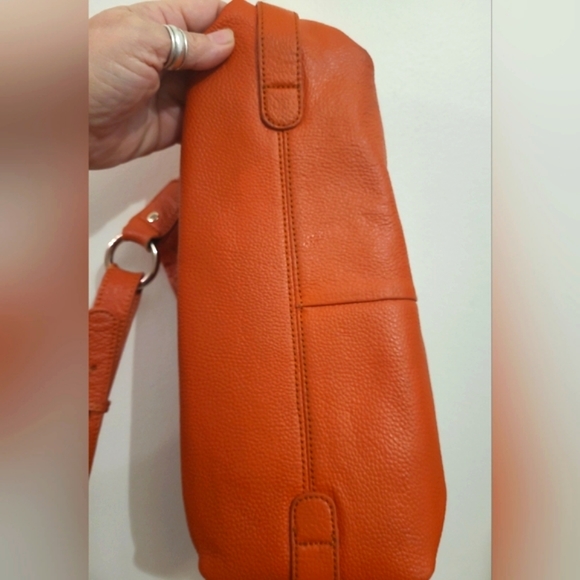 Raisa by Heys 3 Piece Leather Purse Set in Pumpkin - Picture 3 of 11